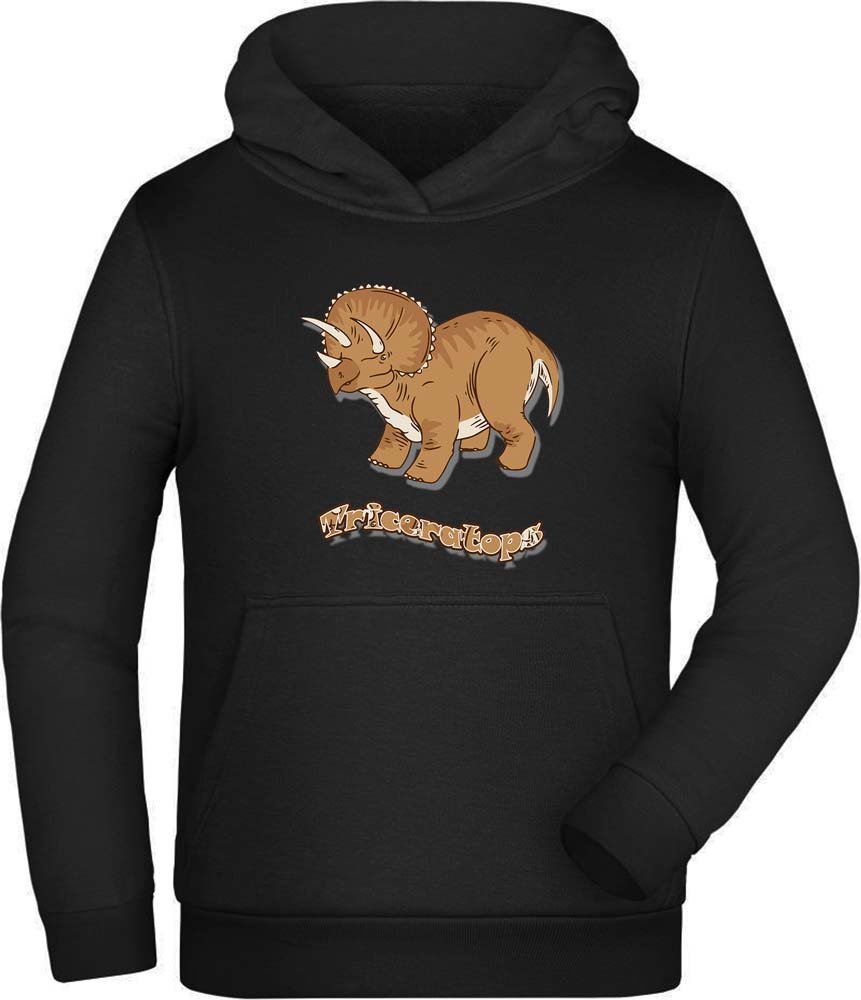 Hoodie Kids Hooded Sweatshirt - Triceratops i80